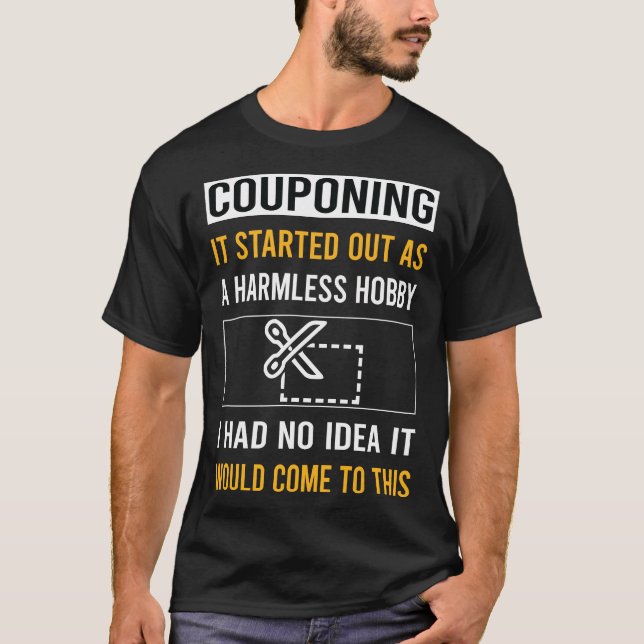 Harmless Hobby Couponing Coupons Couponer Couponer T-Shirt (Vorderseite)
