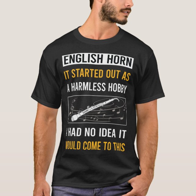 Harmless Hobby English Horn Cor Anglais T-Shirt (Vorderseite)