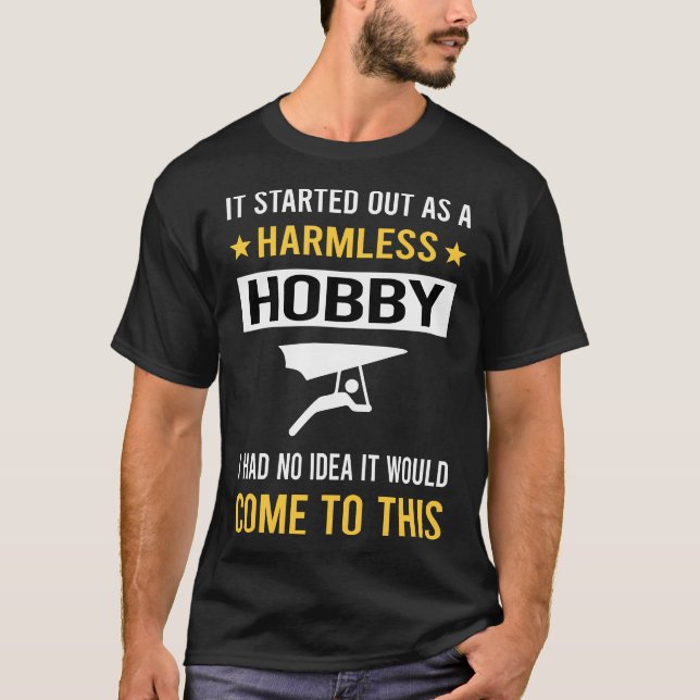 Harmless Hobby Hang Gliding Glider T-Shirt (Vorderseite)