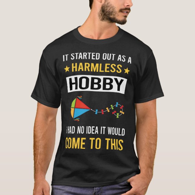 Harmless Hobby Kite Flying T-Shirt (Vorderseite)