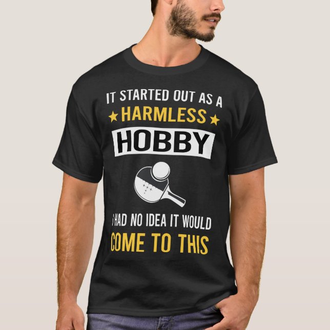 Harmless Hobby Tischtennis Ping Pong T-Shirt (Vorderseite)