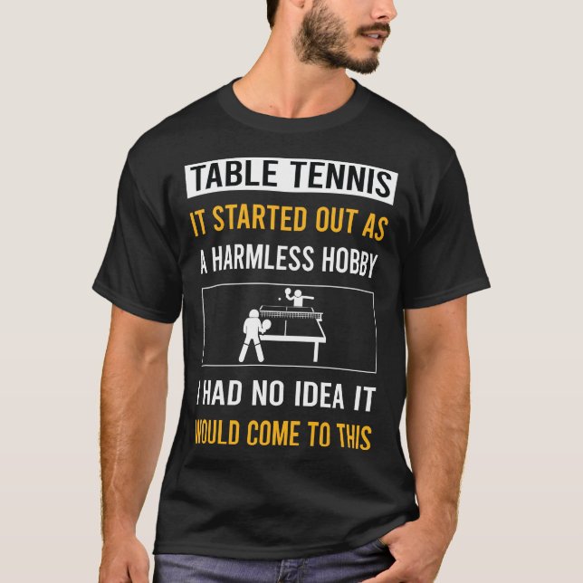 Harmless Hobby Tischtennis Ping Pong T-Shirt (Vorderseite)
