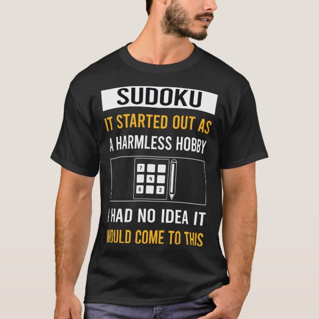 Harmloses Hobby Sudoku T-Shirt (Vorderseite)