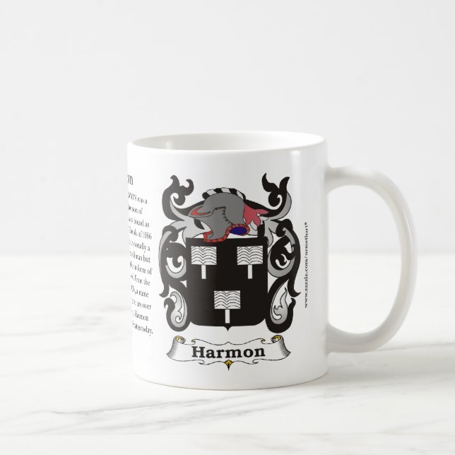 Harmon Familien-Wappen Tasse (Rechts)
