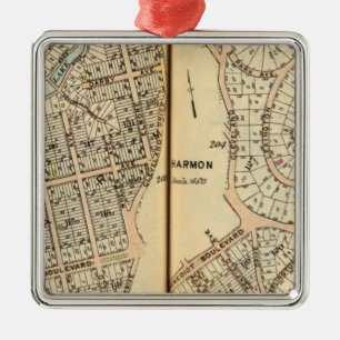 Harmon Park, New York 2 Silbernes Ornament
