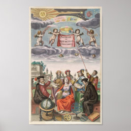 Harmonia Macrocosmica von Andreas Cellarius Poster