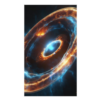 Harmonic Orbit: Twin Cosmic Rings Fotodruck
