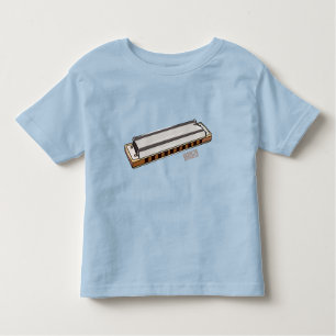 Harmonica Cartoon Illustration Kleinkind T-shirt