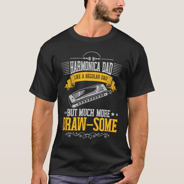 Harmonica Dad T-Shirt (Vorderseite)