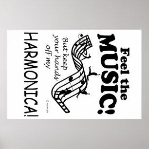 Harmonica Feel Musik Poster