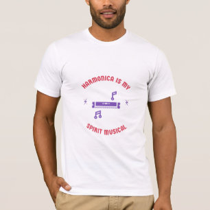 Harmonica ist mein Geist musikalisch T-Shirt