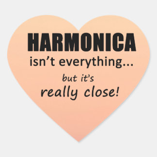 Harmonica ist nicht alles Herz Sticker