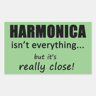 Harmonica ist nicht alles rechteckige Aufkleber