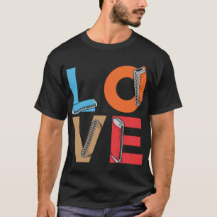 Harmonica Lover Liebe Harmonicas Harmonica Player T-Shirt
