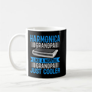 Harmonica Lover Mens Harmonica Grandpa Harmonica Kaffeetasse