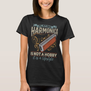 Harmonica Lover Playing Harmonica Player Harmonica T-Shirt