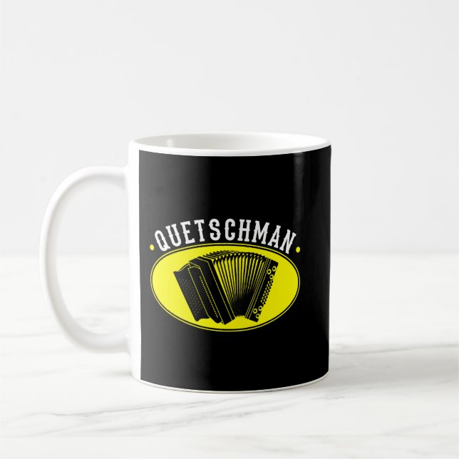 Harmonica Lover Quetschman Styrian Harmonica Squee Kaffeetasse (Links)
