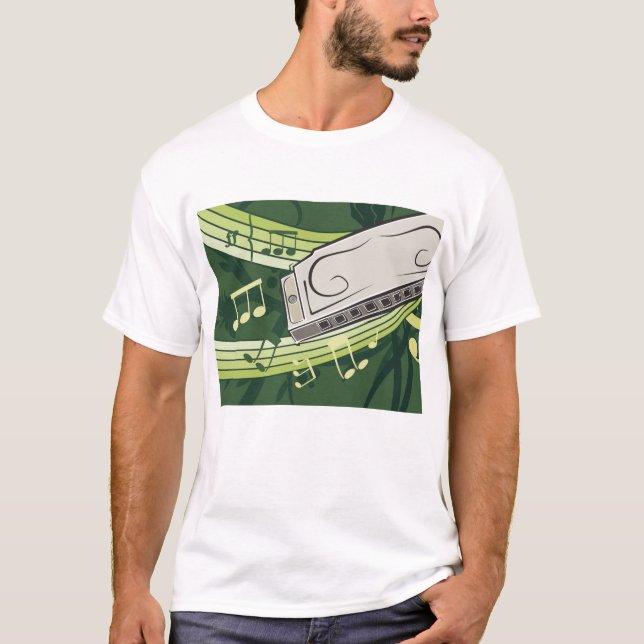 Harmonica Music T-Shirt (Vorderseite)