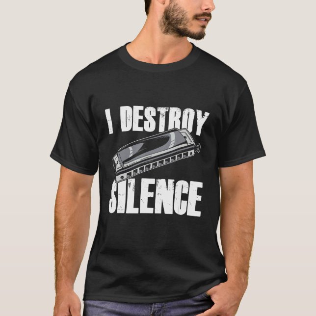 Harmonica Playing For Harmonica Player Harmonica T T-Shirt (Vorderseite)