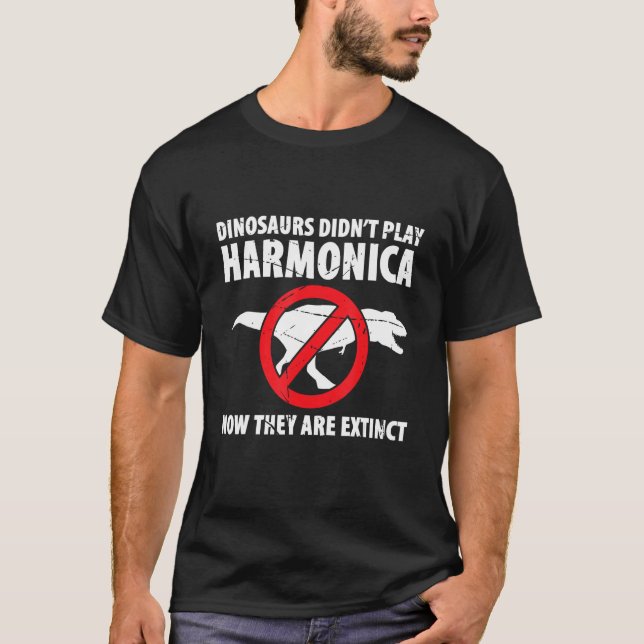 Harmonica Playing For Harmonica Player Harmonica T T-Shirt (Vorderseite)