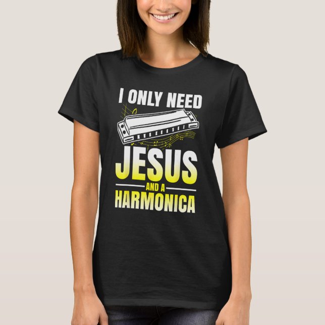 Harmonica Playing For Harmonica Player Harmonica T T-Shirt (Vorderseite)