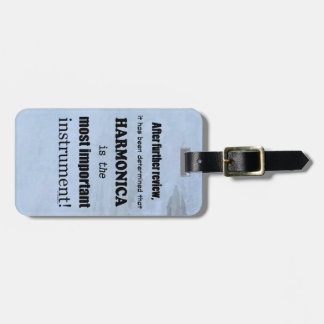Harmonica wichtigstes Instrument Gepäckanhänger