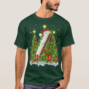 Harmonica Xmas Lights Santa Harmonica Weihnachten T-Shirt