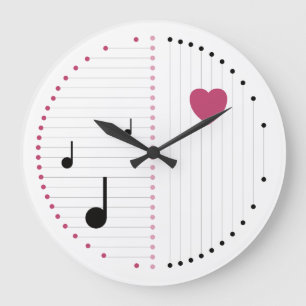 Harmonie der Liebe Große Wanduhr