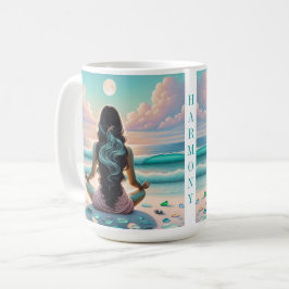 Harmonie der Meditation am Strand Kaffeetasse