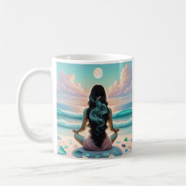 Harmonie der Meditation am Strand Kaffeetasse