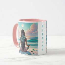 Harmonie der Meditation am Strand Tasse