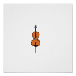 Harmonie der Natur — Lustiges Cello-T-Shirt-Vektor Poster