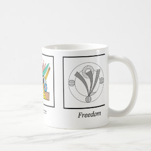 Harmonie, Frieden u. Freiheit Kaffeetasse