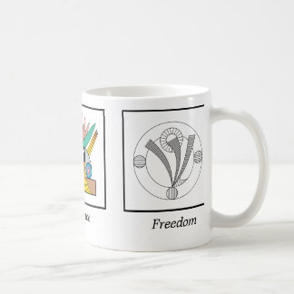 Harmonie, Frieden u. Freiheit Kaffeetasse