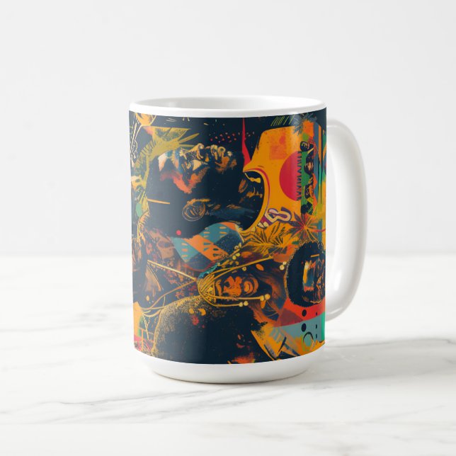 Harmonie im Erbe Inspiration Afroamerikaner Kaffeetasse (VorderseiteRechts)