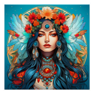 Harmonie im Erbe - Jugendstil-Design Poster