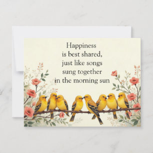 Harmonie in Bloom Postkarte