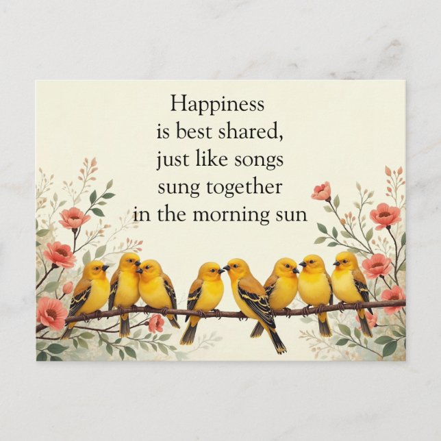 Harmonie in Bloom Postkarte (Vorderseite)