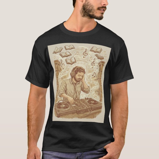 "Harmonie in den Regalen" T-Shirt (Vorderseite)