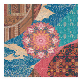 Harmonie in Diversity: Ein Rätsel kultureller Fusi Fotodruck