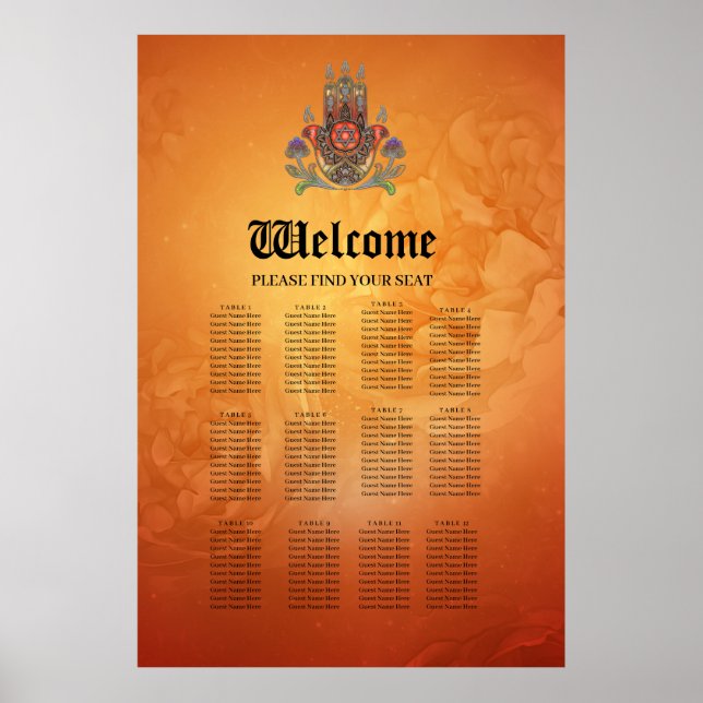 Harmonie in Farbe und Form Poster (Vorne)