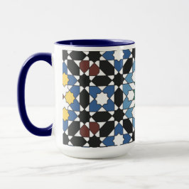 Harmonie in Fliesen – Marokkanischer Geometrischer Tasse