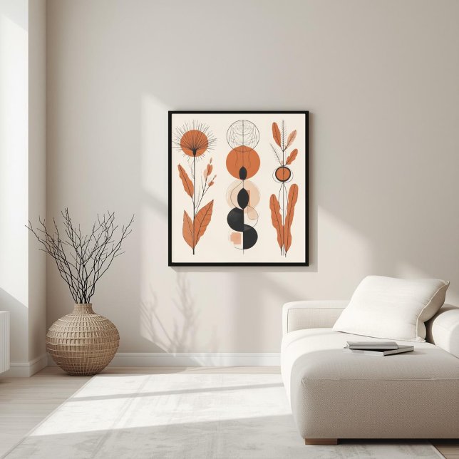 Harmonie in Form – Neutrale Abstrakte Komposition Poster (Von Creator hochgeladen)