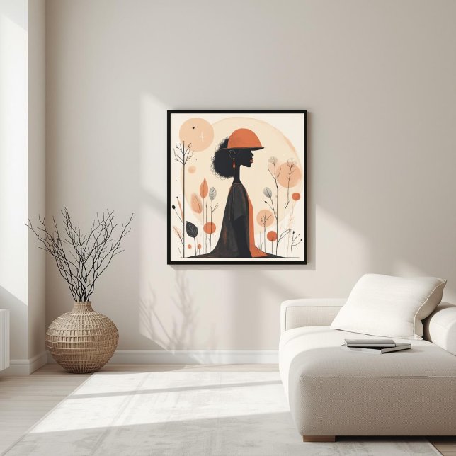 Harmonie in Form – Neutrale abstrakte Komposition  Poster (Von Creator hochgeladen)