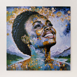 "Harmonie in Gold und Himmel" Puzzle