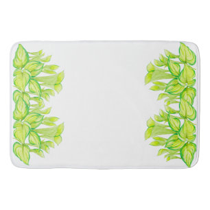 "Harmonie in Grün" auf einer Badematte