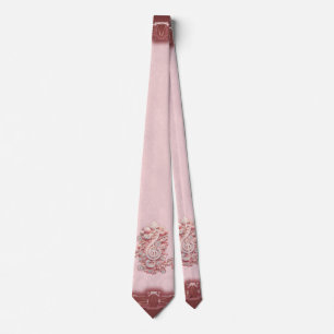 Harmonie in Rosa, ein majestätischer, stilisierter Krawatte