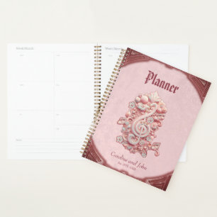 Harmonie in Rosa, ein majestätischer, stilisierter Planer
