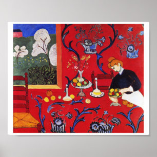 Harmonie in Rot, Matisse Poster
