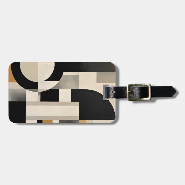 Harmonie in Schattierungen: Abstrakte Zusammensetz Gepäckanhänger (Vorderseite horizontal)